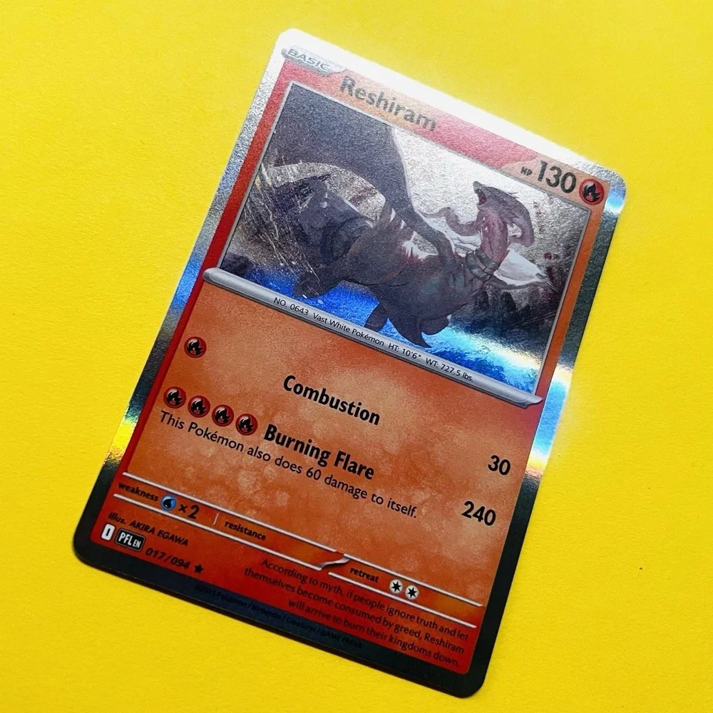 Pokemon Reshiram 017/094 Holo Paradox Rift Scarlet & Violet‎ Rare